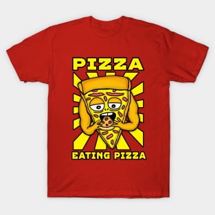 PIZZA EATING PIZZA T-Shirt